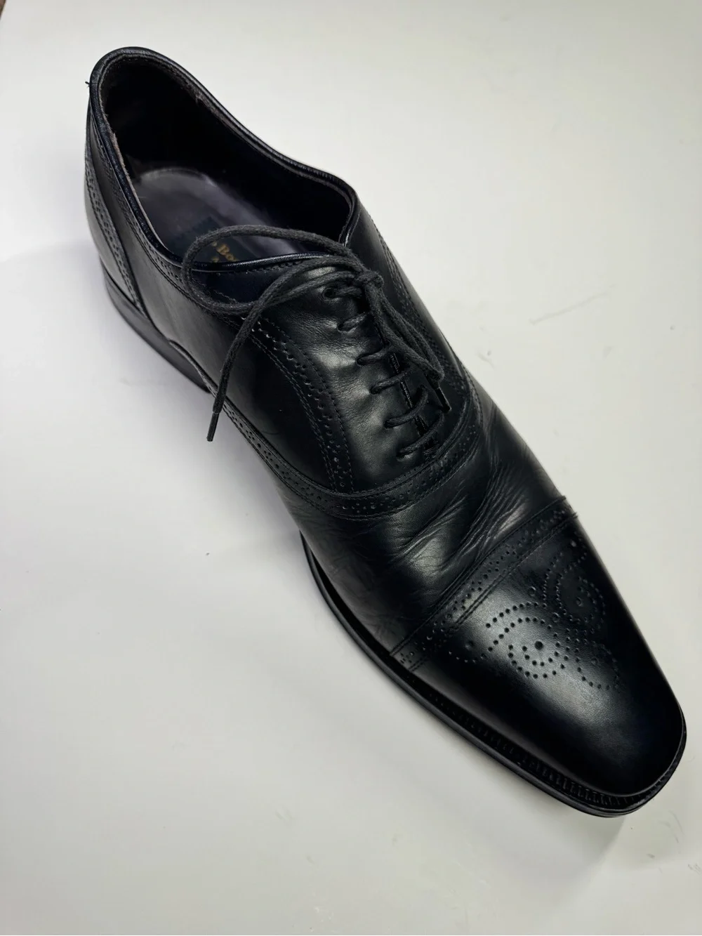 To Boot New York Adam Derrick Black Leather Brogue Oxford Men's Dress Shoes 11.5